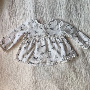 Zara baby blouse// size 6/9 // GUC